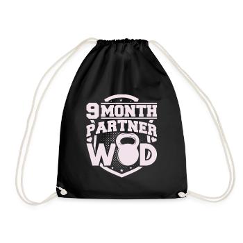 Partenaire de 9 mois WOD Pregnancy Workout Buddy - Sac de sport léger - noir - Devant