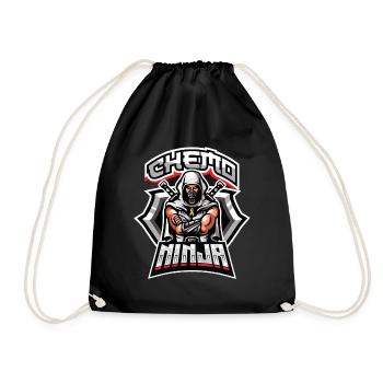 Chemo Ninja Childhood Cancer Awareness - Drawstring Bag - black - Front