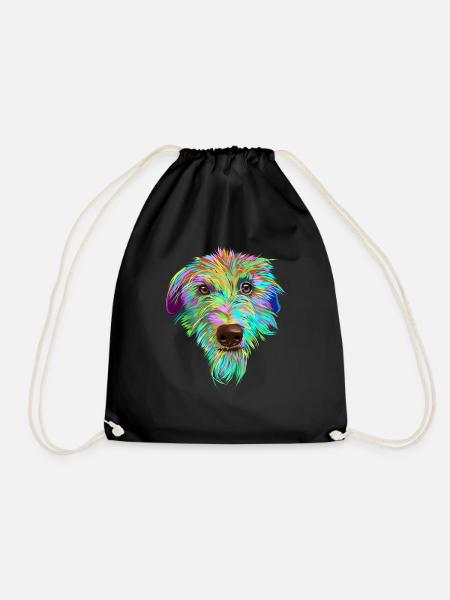 Scottish Deerhound Hund - Turnbeutel - Schwarz
