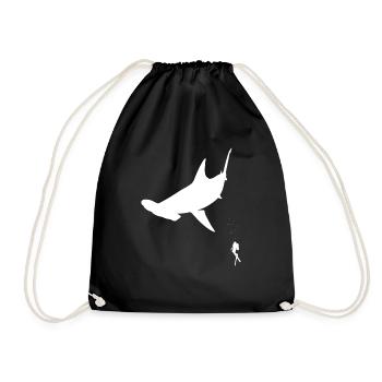 Hammerhead Fish - Drawstring Bag - black - Front