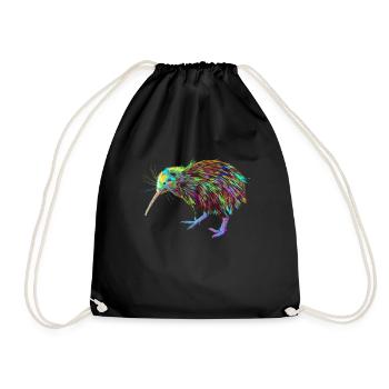 Splash Kiwi Vogel - Sac de sport léger - noir - Devant