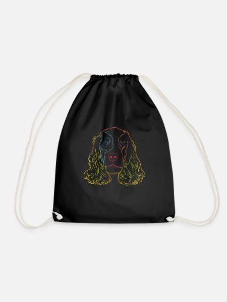 English Cocker Spaniel Hund - Turnbeutel - Schwarz