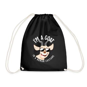 I'm A Goat In A Human Costume Sunglasses Halloween - Turnbeutel - Schwarz - Vorne