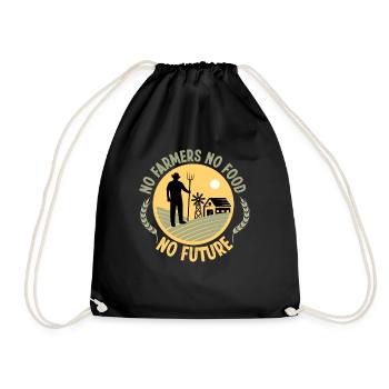 No Farmers No Food No Future Life Agriculture - Sac de sport léger - noir - Devant