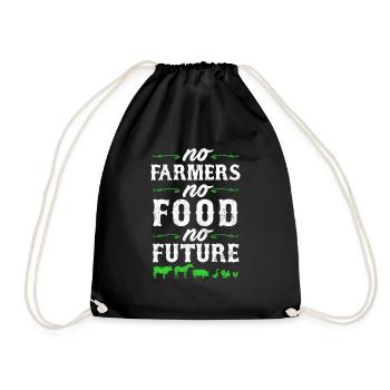 Pas d'agriculteurs Pas de nourriture Pas de vie future Agriculture - Sac de sport léger - noir - Devant