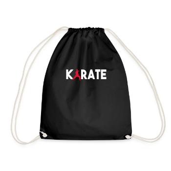 Chemise de joueur de karaté, cadeau de karaté Love-r - Sac de sport léger - noir - Devant