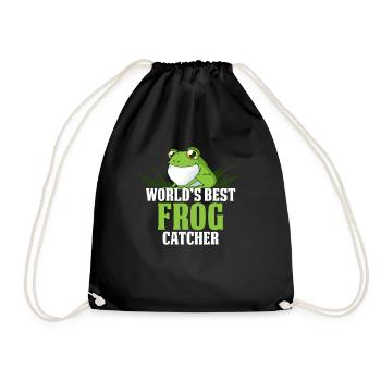 Frog Hunter Frog Catcher - Turnbeutel - Schwarz - Vorne