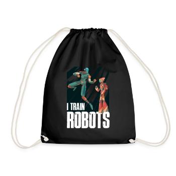 Cadeau de robotique robotique robotique - Sac de sport léger - noir - Devant