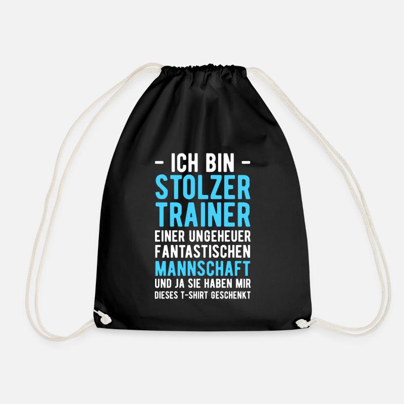 Ich bin Stolzer Trainer einer Fantastischen Mannsc - Turnbeutel - Schwarz