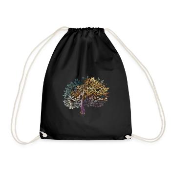 arbre de la vie - Sac de sport léger - noir - Devant