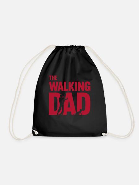 The Walking Dad Werdender Vater Papa Vatertag Gesc - Turnbeutel - Schwarz