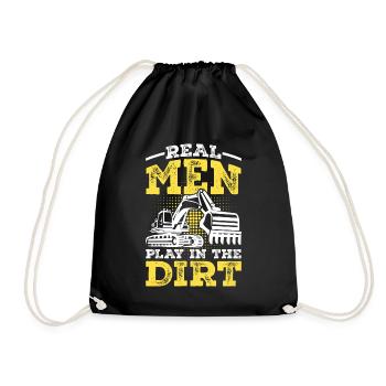 Conducteur de pelle disant cadeau - Sac de sport léger - noir - Devant
