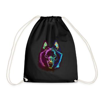 Chien Splash Schipperke - Sac de sport léger - noir - Devant