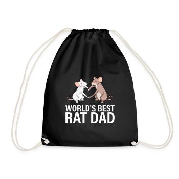 Rat Love Design für einen Nagetierfreund - Turnbeutel - Schwarz - Vorne
