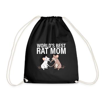 Meilleure maman rat du monde - Sac de sport léger - noir - Devant