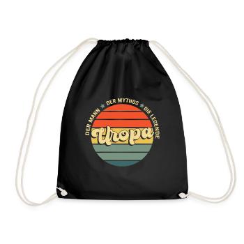 Uropa ist der Beste Geschenk Idee - Turnbeutel - Schwarz - Vorne
