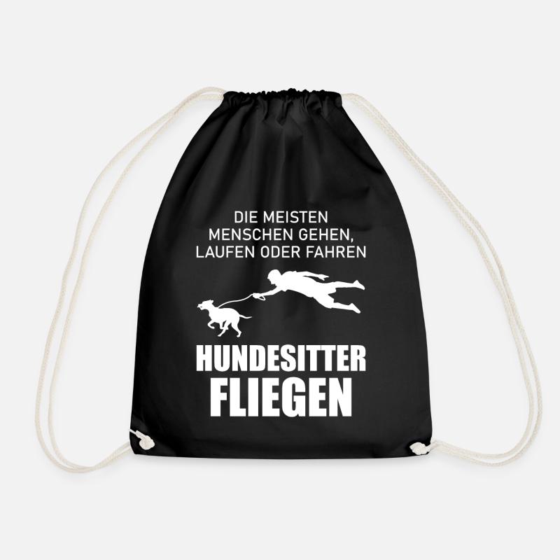 Hundesitter Dogsitter Lustiger Spruch Geschenk - Turnbeutel - Schwarz