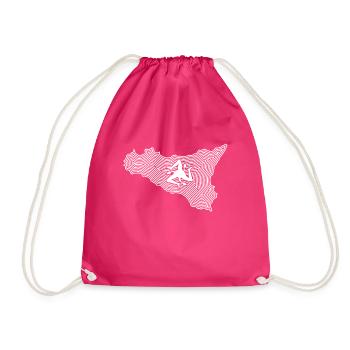 trinacria bandiera siciliana maglietta - Sac de sport léger - fuchsia - Devant