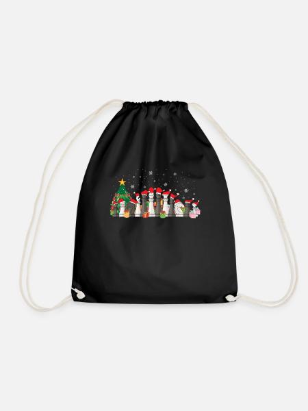 Schach Weihnachten Schachspieler Lustig Geschenk - Turnbeutel - Schwarz