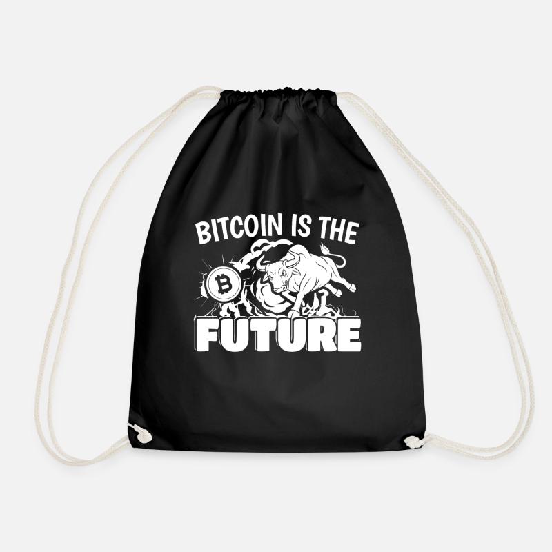 Bitcoin ist die Zukunft Bitcoin Trader Geschenk Bitcoin - Turnbeutel - Schwarz