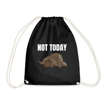 Irish wolfhound Gift - Drawstring Bag - black - Front