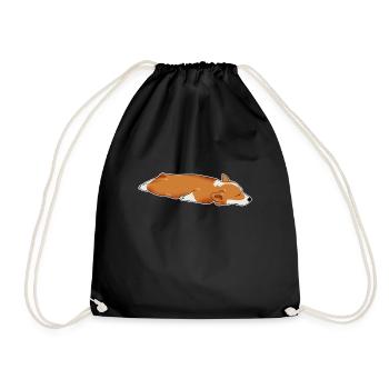 Cadeau Corgi - Sac de sport léger - noir - Devant