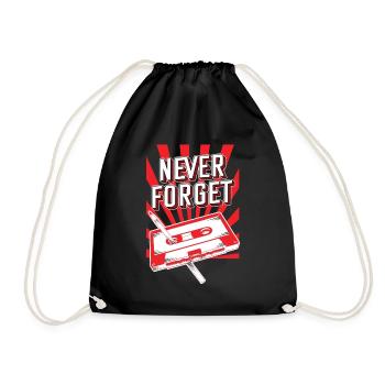 Never Forget Audio Cassette 70s 80s 90s poison - Sac de sport léger - noir - Devant