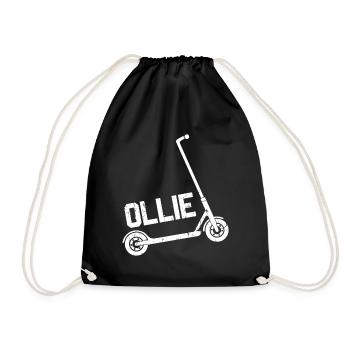 Scooter Stunt Ollie Tretroller Jungen - Turnbeutel - Schwarz - Vorne
