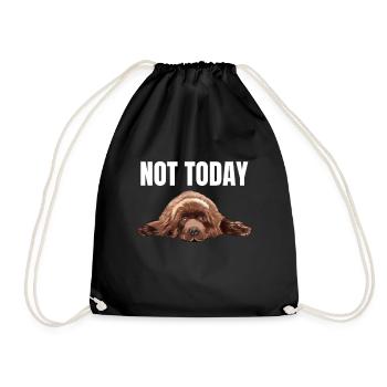 Cadeau du chien TerreNeuve - Sac de sport léger - noir - Devant
