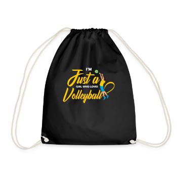 Just A Girl Who Loves Volley-ball Gifts For Teen - Sac de sport léger - noir - Devant