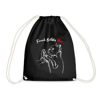 Bouledogue française Maman Frenchie Maman - Sac de sport léger - noir - Devant