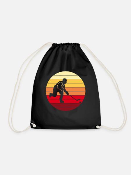 Hockey hockey hockey cadeau rétro - Sac de sport léger - noir