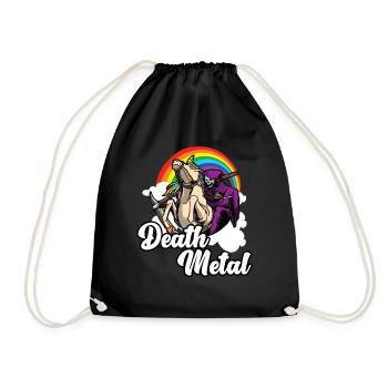 Heavy Metal Death Metal - Drawstring Bag - black - Front