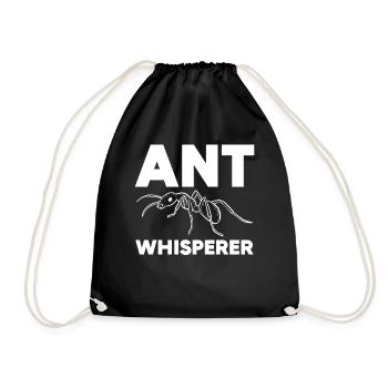 Des murmures de fourmis qui aiment les défauts et les insectes - Sac de sport léger - noir - Devant