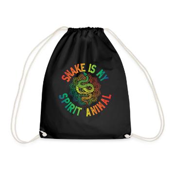 Snake Spirit Animal Serpent Cadeau - Sac de sport léger - noir - Devant