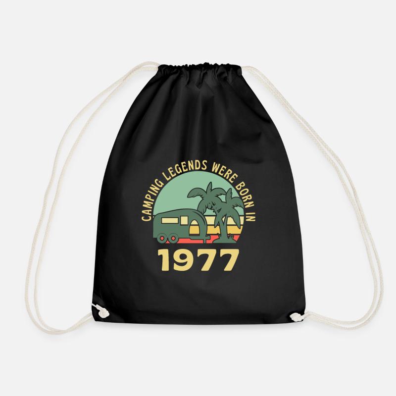 Camping Legends Né En 1977 Caravan - Sac de sport léger - noir