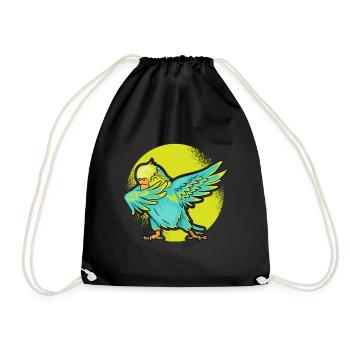 Perruche dabbing oiseau Nymphenssittich - Sac de sport léger - noir - Devant