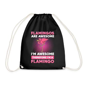 Flamingo Flamingos Are Awesome I’m Awesome - Sac de sport léger - noir - Devant