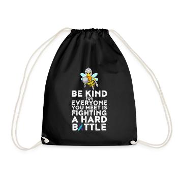 Be Child Suicide Prevention Gift - Drawstring Bag - black - Front