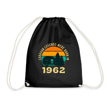 Camping Legends né en 1962 Caravane - Sac de sport léger - noir - Devant