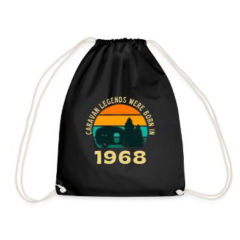 Camping Legends né en 1968 Caravane - Sac de sport léger - noir - Devant
