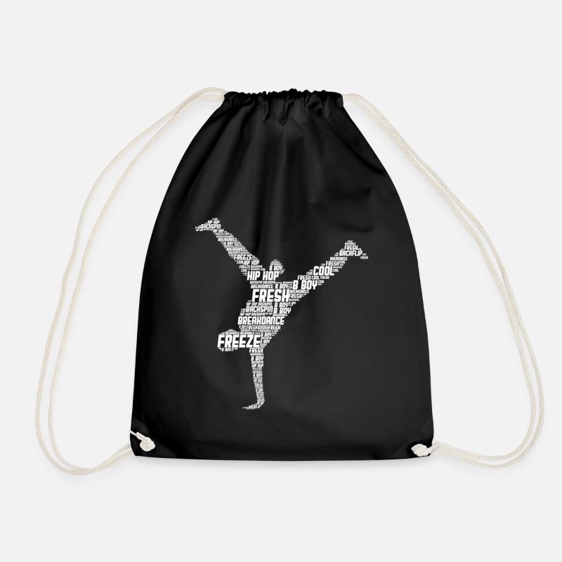 Breakdance Breakdancer Breakdancing - Turnbeutel - Schwarz