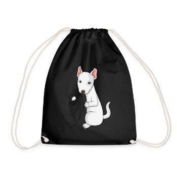 Bull Terrier Lovers Dogs Dear Bull Terrier - Drawstring Bag - black - Front