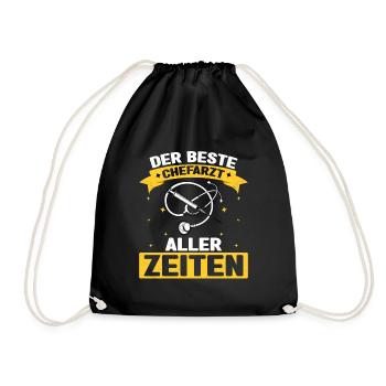 Der Beste Chefarzt Aller Zeiten Chirurg Doktor Ska - Turnbeutel - Schwarz - Vorne