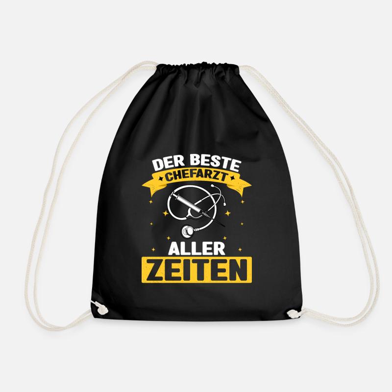 Der Beste Chefarzt Aller Zeiten Chirurg Doktor Ska - Turnbeutel - Schwarz