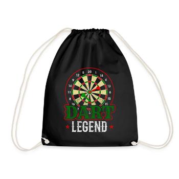 Dart Legend Darts Player Bullseye - Drawstring Bag - black - Front
