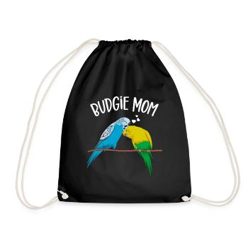 Budgie Maman Maman Oiseau Cadeau - Sac de sport léger - noir - Devant
