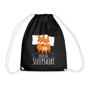 Chemise de couchage de la famille Écureuil - Sac de sport léger - noir - Devant