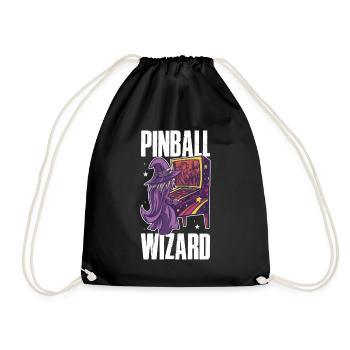 Pinball Wizard Retro Games Cadeau - Sac de sport léger - noir - Devant