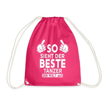Tänzer Spruch - Turnbeutel - Fuchsia - Vorne